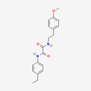 molecular formula C19H22N2O3 B2485626 N'-(4-乙基苯基)-N-[2-(4-甲氧基苯基)乙基]氧代胺 CAS No. 345367-18-2
