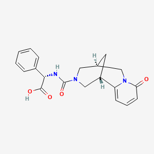 (S)-2-((1R,5R)-8-oxo-2,3,4,5,6,8-hexahydro-1H-1,5-methanopyrido[1,2-a][1,5]diazocine-3-carboxamido)-2-phenylacetic acid