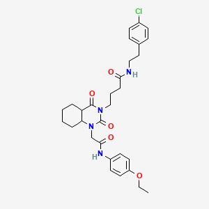 N-[2-(4-chlorophenyl)ethyl]-4-(1-{[(4-ethoxyphenyl)carbamoyl]methyl}-2,4-dioxo-1,2,3,4-tetrahydroquinazolin-3-yl)butanamide