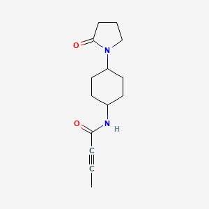 N-[4-(2-Oxopyrrolidin-1-yl)cyclohexyl]but-2-ynamide