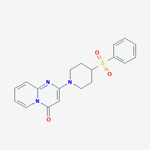 2-[4-(Benzenesulfonyl)piperidin-1-yl]pyrido[1,2-a]pyrimidin-4-one