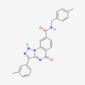 N-(4-methylbenzyl)-3-(3-methylphenyl)-5-oxo-4,5-dihydro[1,2,3]triazolo[1,5-a]quinazoline-8-carboxamide