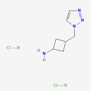3-((1H-1,2,3-Triazol-1-yl)methyl)cyclobutan-1-amine dihydrochloride