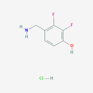 4-(Aminomethyl)-2,3-difluorophenol;hydrochloride