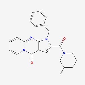 molecular formula C24H24N4O2 B2485717 1-benzyl-2-(3-methylpiperidine-1-carbonyl)pyrido[1,2-a]pyrrolo[2,3-d]pyrimidin-4(1H)-one CAS No. 900890-18-8