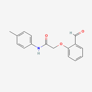 molecular formula C16H15NO3 B2485723 2-(2-formylphenoxy)-N-(4-methylphenyl)acetamide CAS No. 579522-17-1