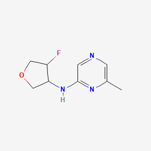 molecular formula C9H12FN3O B2485733 N-(4-氟氧杂环戊酮-3-基)-6-甲基吡嘧啶-2-胺 CAS No. 2197454-99-0