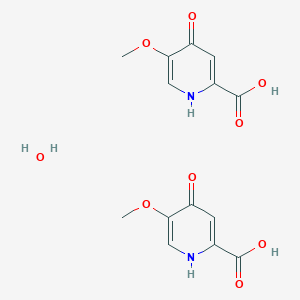 Bis(4-hydroxy-5-methoxypyridine-2-carboxylic acid) hydrate