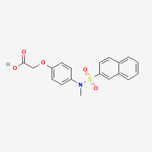 2-[4-(N-methylnaphthalene-2-sulfonamido)phenoxy]acetic acid