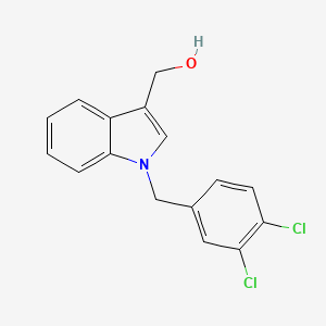 molecular formula C16H13Cl2NO B2485782 [1-[(3,4-Dichlorophenyl)methyl]indol-3-yl]methanol CAS No. 92407-93-7