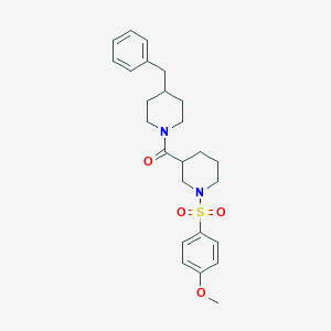 3-[(4-Benzylpiperidin-1-yl)carbonyl]-1-[(4-methoxyphenyl)sulfonyl]piperidine