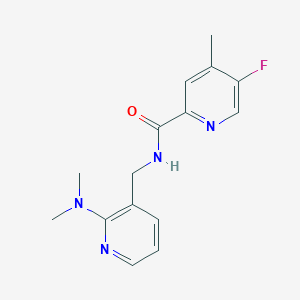 N-[[2-(Dimethylamino)pyridin-3-yl]methyl]-5-fluoro-4-methylpyridine-2-carboxamide