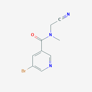 molecular formula C9H8BrN3O B2485834 5-bromo-N-(cyanomethyl)-N-methylpyridine-3-carboxamide CAS No. 1249145-91-2