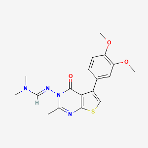 N'-(5-(3,4-Dimethoxyphenyl)-2-methyl-4-oxothieno[2,3-D]pyrimidin-3(4H)-YL)-N,N-dimethylimidoformamide