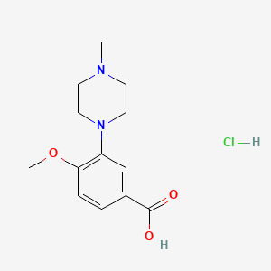 4-Methoxy-3-(4-methylpiperazin-1-yl)benzoic acid hydrochloride