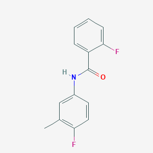 2-fluoro-N-(4-fluoro-3-methylphenyl)benzamide