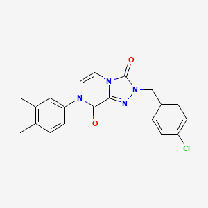 2-(4-chlorobenzyl)-7-(3,4-dimethylphenyl)-[1,2,4]triazolo[4,3-a]pyrazine-3,8(2H,7H)-dione