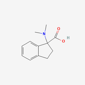 B2485862 1H-Indene-1-carboxylic acid, 1-(dimethylamino)-2,3-dihydro- CAS No. 898377-38-3