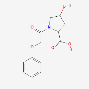 4-Hydroxy-1-(2-phenoxyacetyl)pyrrolidine-2-carboxylic acid