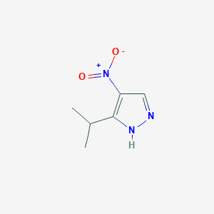 molecular formula C6H9N3O2 B2485917 3(5)-Isopropyl-4-nitro-1H-pyrazole CAS No. 51355-77-2