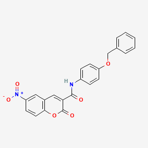 N-(4-(benzyloxy)phenyl)-6-nitro-2-oxo-2H-chromene-3-carboxamide