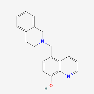 molecular formula C19H18N2O B2485927 5-(3,4-dihydro-1H-isoquinolin-2-ylmethyl)quinolin-8-ol CAS No. 22080-20-2