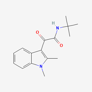 N-tert-butyl-2-(1,2-dimethylindol-3-yl)-2-oxoacetamide