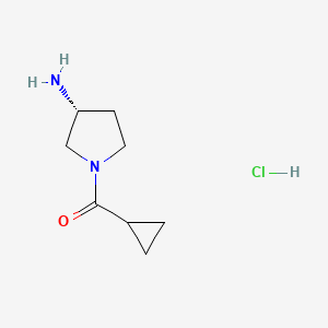 (R)-(3-Aminopyrrolidin-1-yl)(cyclopropyl)methanone hydrochloride