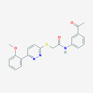 N-(3-acetylphenyl)-2-((6-(2-methoxyphenyl)pyridazin-3-yl)thio)acetamide