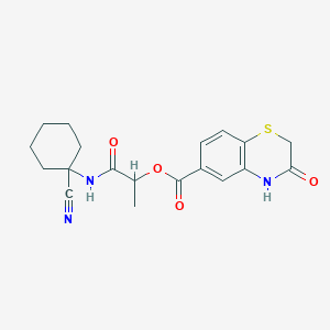 1-[(1-cyanocyclohexyl)carbamoyl]ethyl 3-oxo-3,4-dihydro-2H-1,4-benzothiazine-6-carboxylate