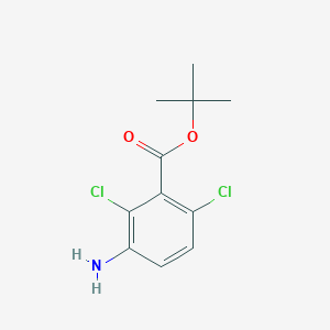 molecular formula C11H13Cl2NO2 B2485965 Tert-butyl 3-amino-2,6-dichlorobenzoate CAS No. 2248401-84-3