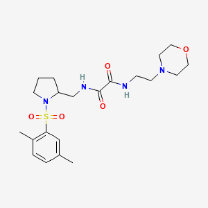 N1-((1-((2,5-dimethylphenyl)sulfonyl)pyrrolidin-2-yl)methyl)-N2-(2-morpholinoethyl)oxalamide