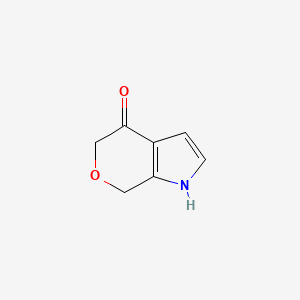 molecular formula C7H7NO2 B2485997 1,7-Dihydro-pyrano[3,4-b]pyrrol-4-one CAS No. 1369248-13-4; 13754-86-4