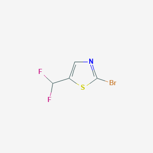 molecular formula C4H2BrF2NS B2485999 2-溴-5-(二氟甲基)-1,3-噻唑 CAS No. 1785449-20-8