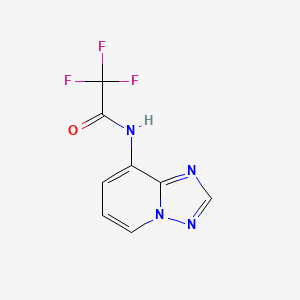 molecular formula C8H5F3N4O B2486005 2,2,2-三氟-N-[1,2,4]三唑并[1,5-a]吡啶-8-基乙酰胺 CAS No. 338419-10-6