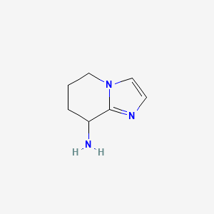 molecular formula C7H12ClN3 B2486010 5,6,7,8-Tetrahydroimidazo[1,2-a]pyridin-8-amine CAS No. 1307237-28-0