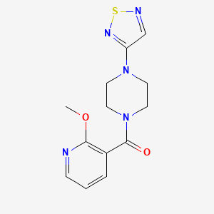 1-(2-Methoxypyridine-3-carbonyl)-4-(1,2,5-thiadiazol-3-yl)piperazine