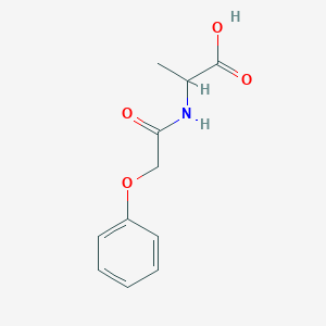molecular formula C11H13NO4 B2486020 2-(2-Phenoxyacetamido)propanoic acid CAS No. 23009-97-4; 879123-84-9