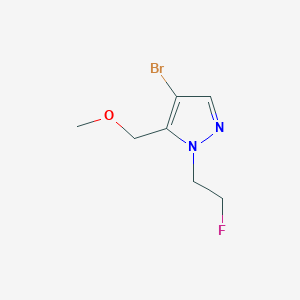 4-bromo-1-(2-fluoroethyl)-5-(methoxymethyl)-1H-pyrazole