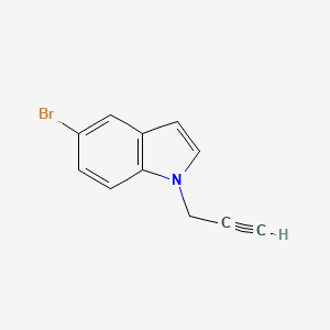 molecular formula C11H8BrN B2486053 1H-Indole, 5-bromo-1-(2-propyn-1-yl)- CAS No. 959773-64-9