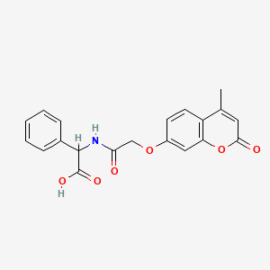 ({[(4-methyl-2-oxo-2H-chromen-7-yl)oxy]acetyl}amino)(phenyl)acetic acid