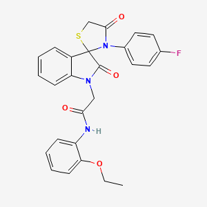 N-(2-ethoxyphenyl)-2-(3'-(4-fluorophenyl)-2,4'-dioxospiro[indoline-3,2'-thiazolidin]-1-yl)acetamide