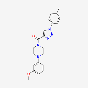 [4-(3-methoxyphenyl)piperazin-1-yl][1-(4-methylphenyl)-1H-1,2,3-triazol-4-yl]methanone