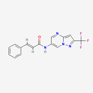 N-(2-(trifluoromethyl)pyrazolo[1,5-a]pyrimidin-6-yl)cinnamamide