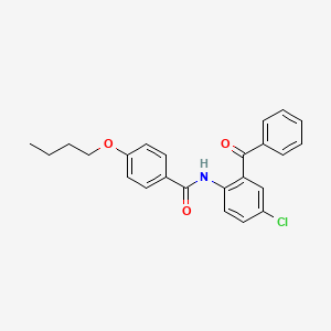 N-(2-benzoyl-4-chlorophenyl)-4-butoxybenzamide