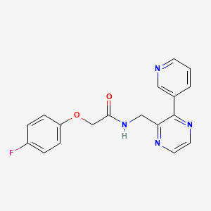 2-(4-fluorophenoxy)-N-((3-(pyridin-3-yl)pyrazin-2-yl)methyl)acetamide