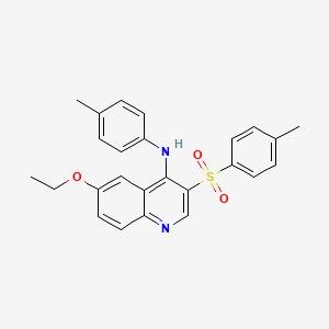 B2486114 6-ethoxy-N-(p-tolyl)-3-tosylquinolin-4-amine CAS No. 1251569-02-4