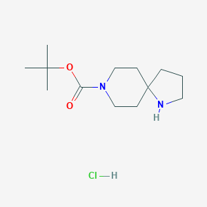 molecular formula C13H25ClN2O2 B2486179 Tert-Butyl 1,8-Diazaspiro[4.5]Decane-8-Carboxylate Hydrochloride CAS No. 1890715-57-7