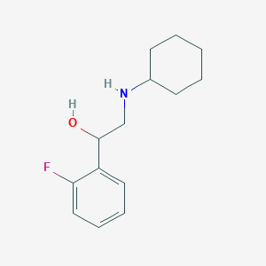 molecular formula C14H20FNO B2486277 2-(环己基氨基)-1-(2-氟苯基)乙醇 CAS No. 1181673-57-3