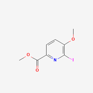 molecular formula C8H8INO3 B2486289 Methyl 6-iodo-5-methoxypicolinate CAS No. 154497-84-4